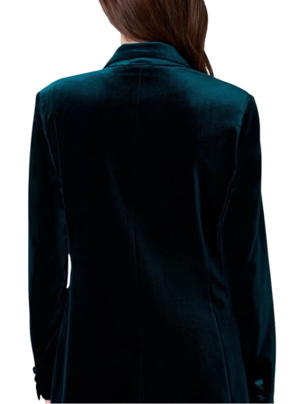 BLANKNYC Street Smart Velvet Blazer in Emerald Green Size Small